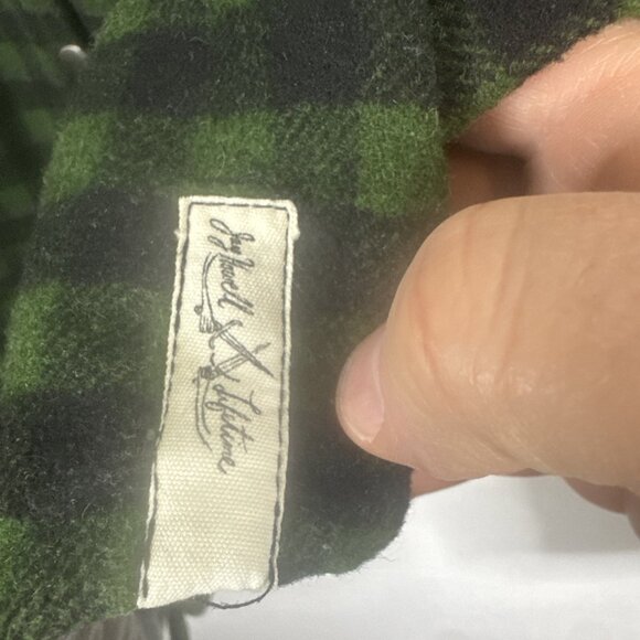 Jay Howell x Lifetime Quilted Plaid Jacket Men’s XL Green Black Shacket - Picture 3 of 8